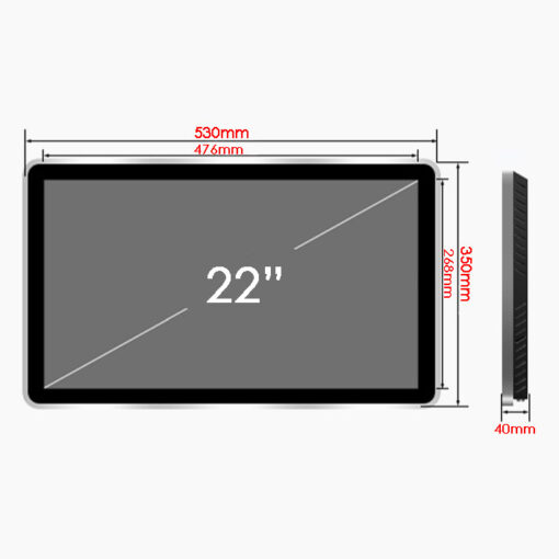 màn hình quảng cáo cỡ nhỏ treo tường 22 inch