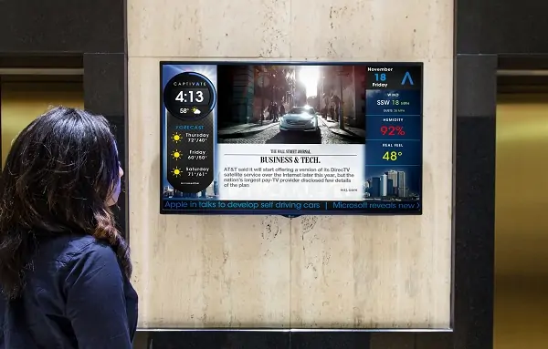 Tại sao nên lựa chọn màn hình quảng cáo trong thang máy? lưu ý khi mua  
