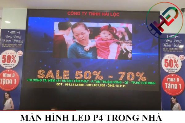 Thi công màn hình Led P4 trong nhà tại Trống Đồng Palace - Hà Nội  