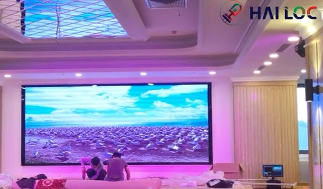 Lắp đặt màn hình LED 400 inch nhà hàng tiệc cưới Tiến Lộc Plaza  