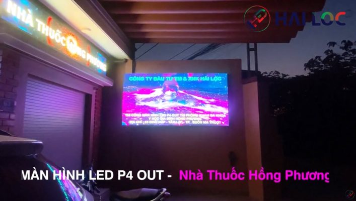 Thi công lắp đặt màn hình led P4 trong nhà tại nhà Hội nghị Bá Thước (Thanh Hóa)  