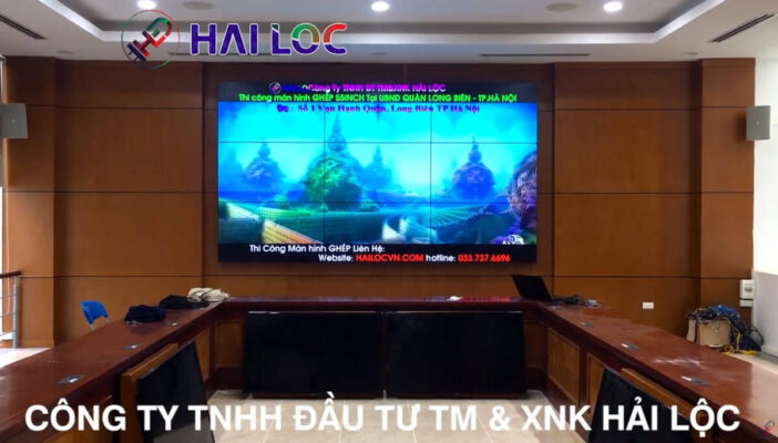 Thi Công màn hình Ghép 55 inch Cục Hàng Hải Việt Nam  
