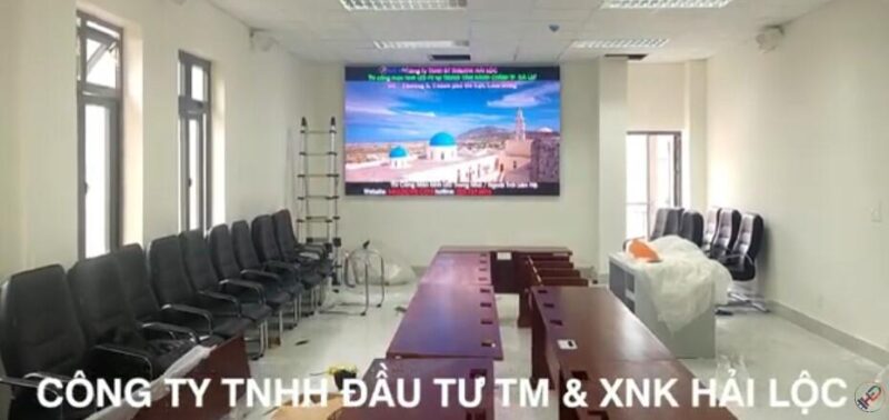 Thi công màn hình led P3 chùa Tịnh Thất Quan Âm - tỉnh Đồng Tháp  