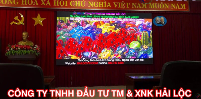 Thi công màn hình led P3 chùa Tịnh Thất Quan Âm - tỉnh Đồng Tháp  