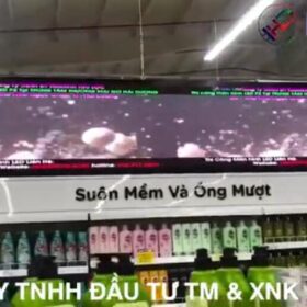 Thi công màn hình led P3 siêu thị GO Hải Dương  