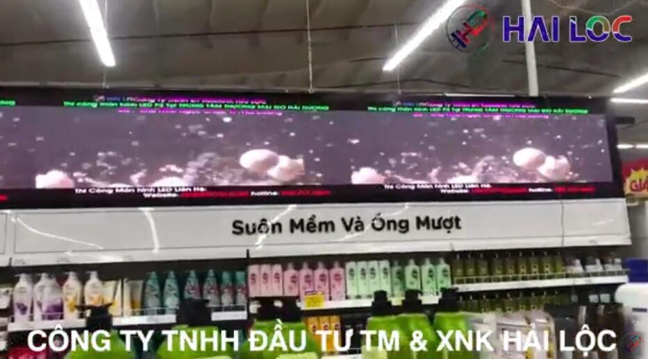 Thi công màn hình led P3 siêu thị GO Hải Dương  