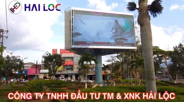 Hải Lộc thi công màn hình LED P5 ngoài trời tại Công viên Di Linh, Lâm Đồng  
