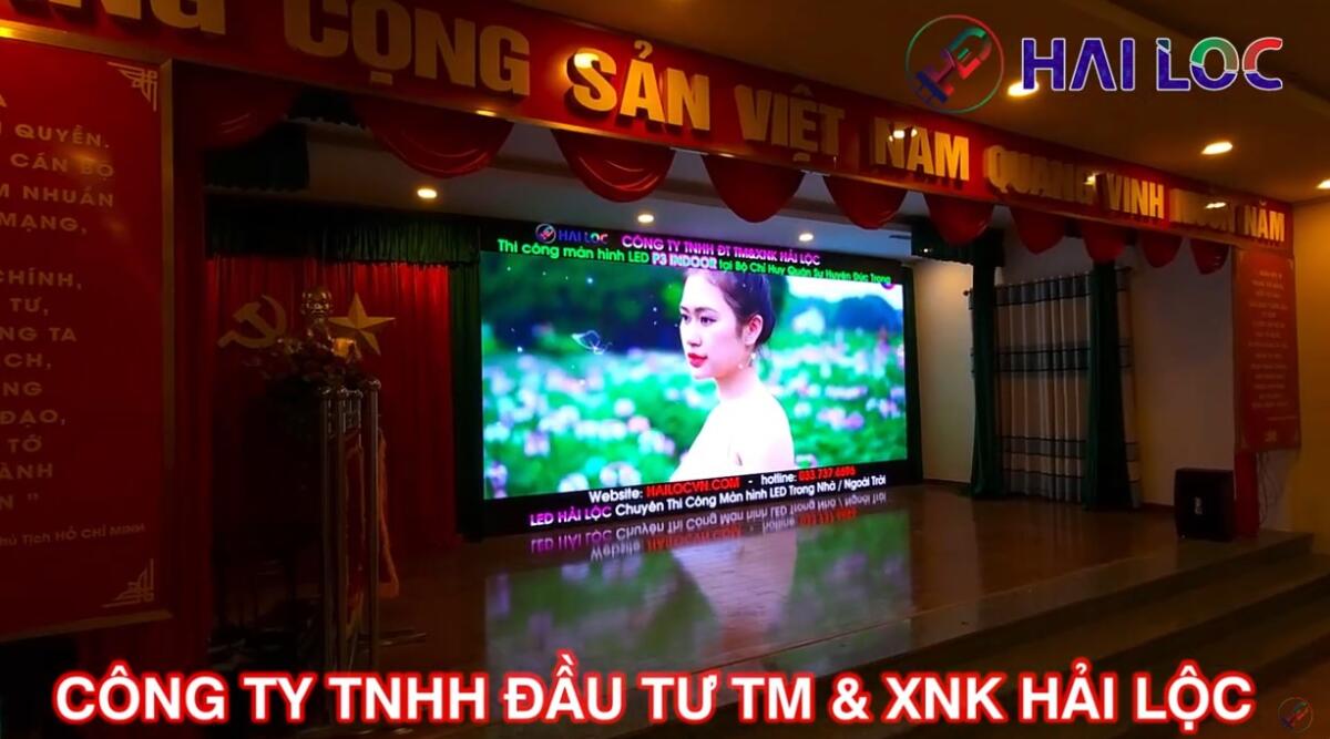 Thi công màn hình Led P2 Tại Bộ chỉ huy Quân sự Đức Trọng, Lâm Đồng  